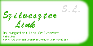 szilveszter link business card